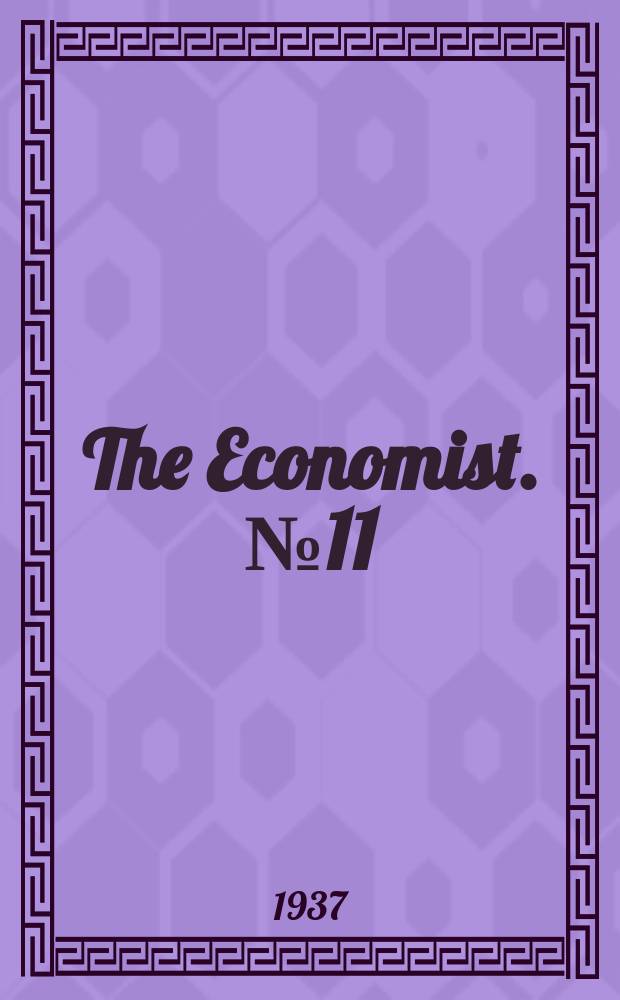 The Economist. №11