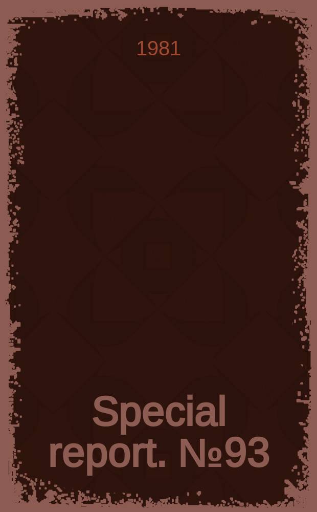 Special report. №93 : Leisure spending in the European ...