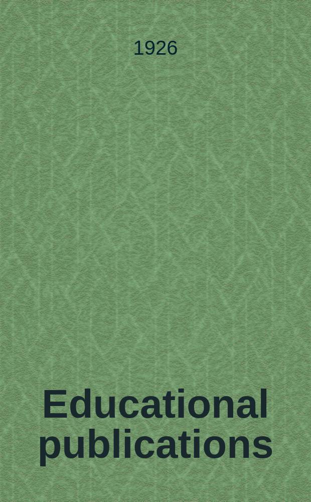 Educational publications