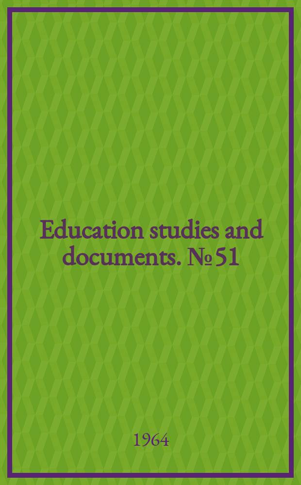 Education studies and documents. №51 : Access of girls and women to education in rural areas