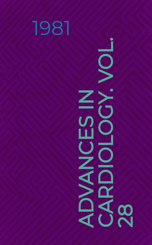 Advances in cardiology. Vol. 28