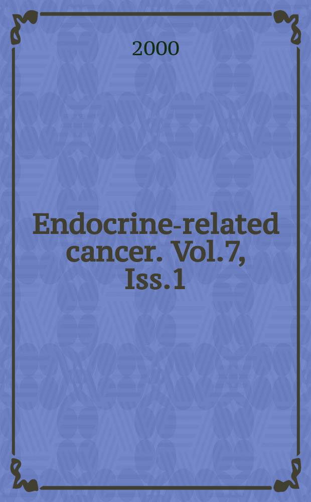 Endocrine-related cancer. Vol.7, Iss.1