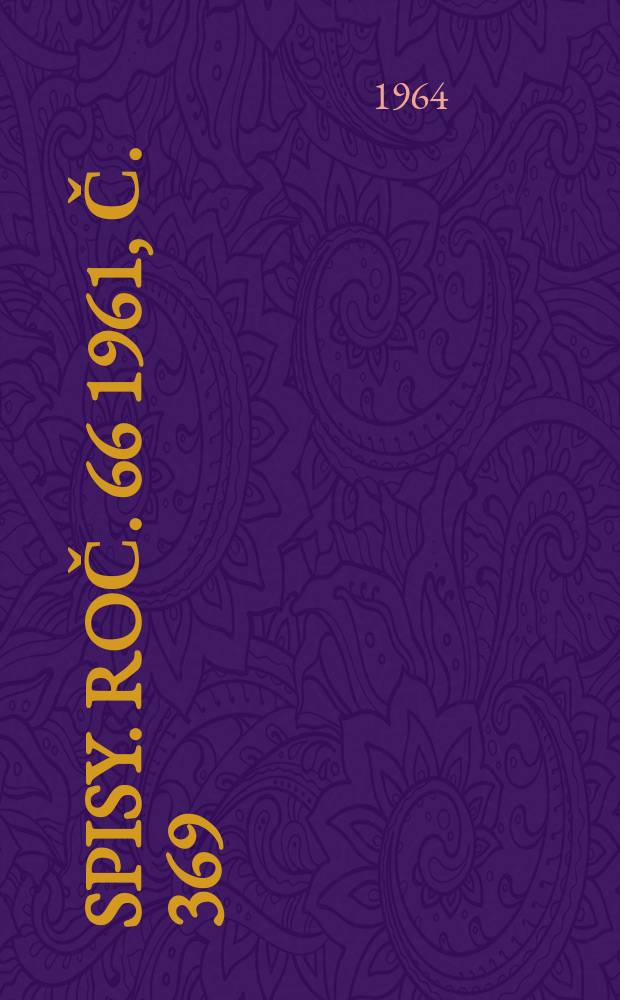 [Spisy]. Roč. 66 1961, Č. 369 : Elektrické sítě