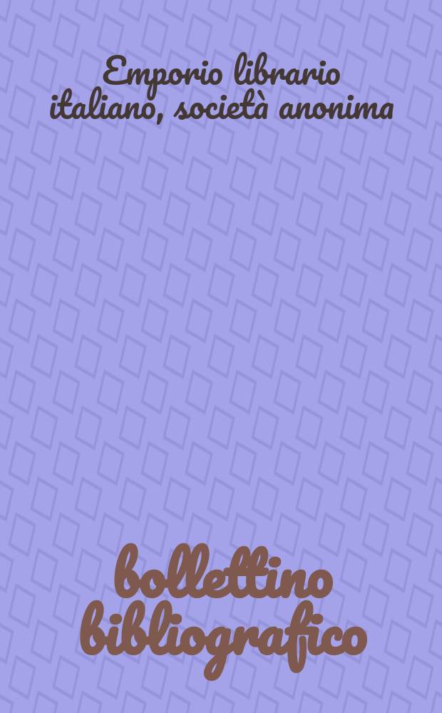 bollettino bibliografico