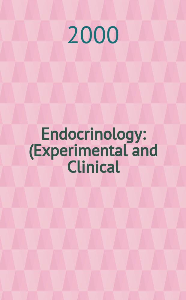 Endocrinology : (Experimental and Clinical) Section III of Excerpta medica. Vol.99, №2