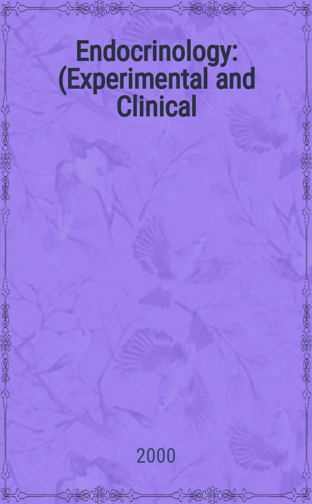 Endocrinology : (Experimental and Clinical) Section III of Excerpta medica. Vol.99, №3
