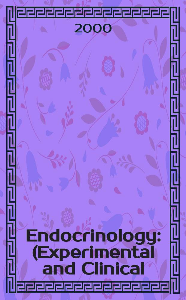 Endocrinology : (Experimental and Clinical) Section III of Excerpta medica. Vol.99, №4