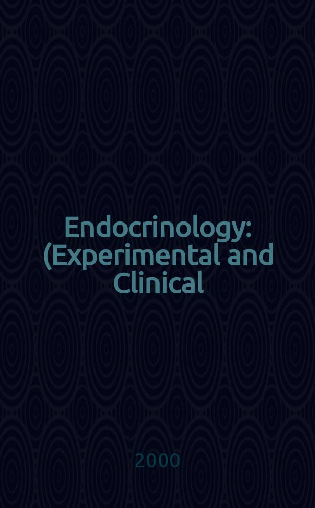 Endocrinology : (Experimental and Clinical) Section III of Excerpta medica. Vol.99, №5
