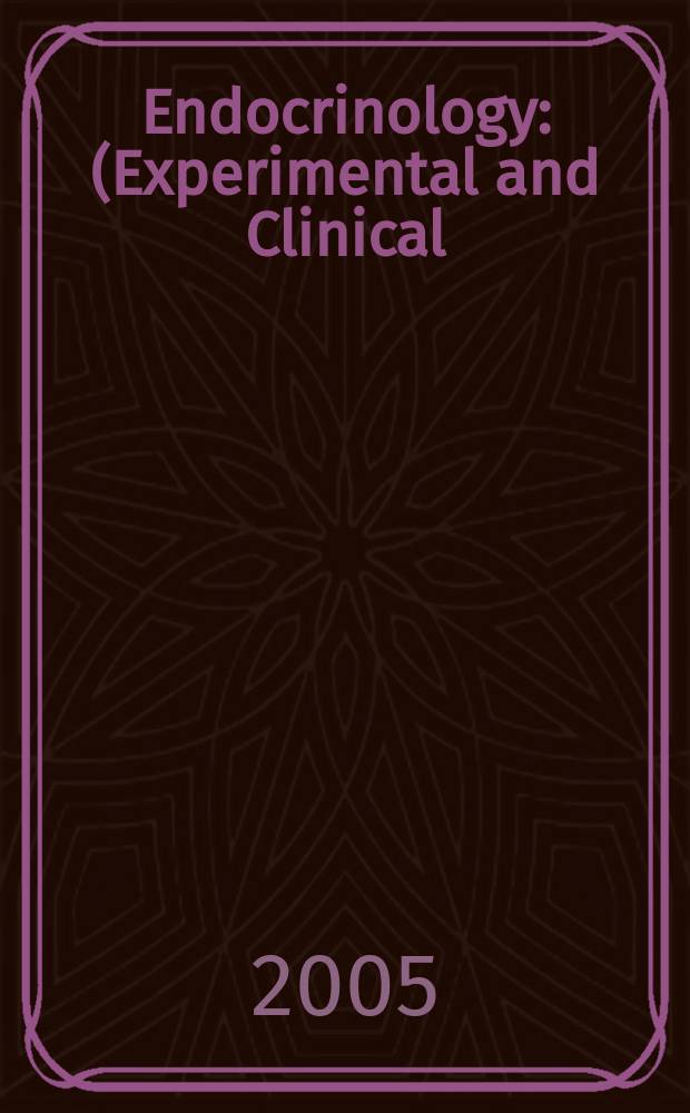Endocrinology : (Experimental and Clinical) Section III of Excerpta medica. Vol.114, №3