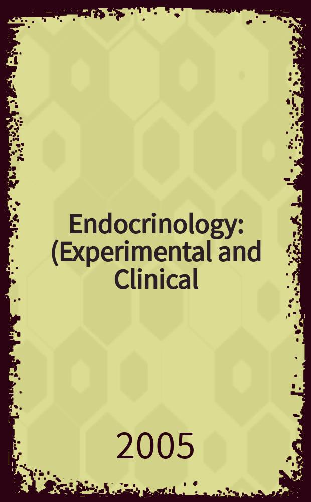 Endocrinology : (Experimental and Clinical) Section III of Excerpta medica. Vol.114, №2