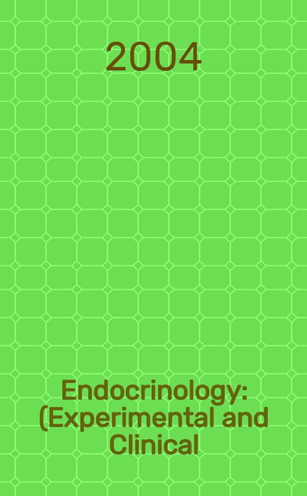 Endocrinology : (Experimental and Clinical) Section III of Excerpta medica. Vol.113, №8