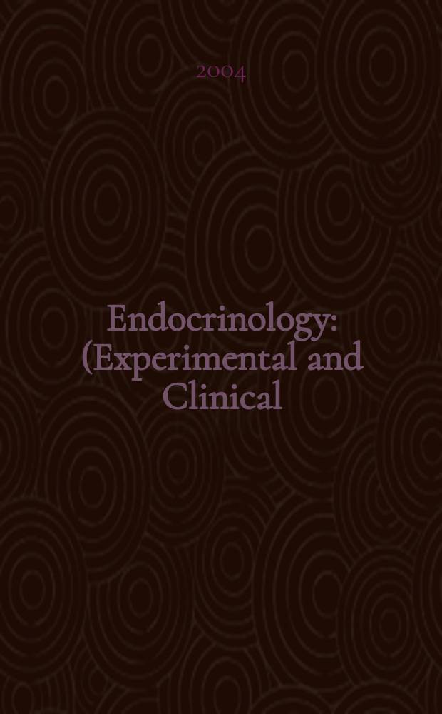 Endocrinology : (Experimental and Clinical) Section III of Excerpta medica. Vol.112, №3