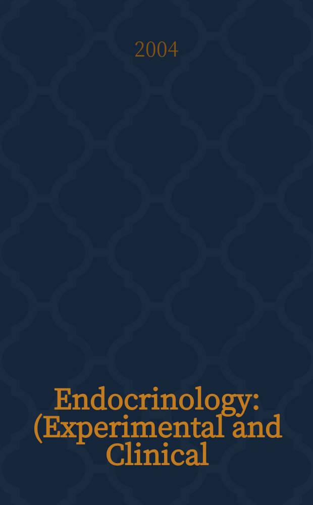 Endocrinology : (Experimental and Clinical) Section III of Excerpta medica. Vol.111, №3