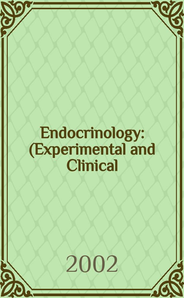 Endocrinology : (Experimental and Clinical) Section III of Excerpta medica. Vol.107, №4