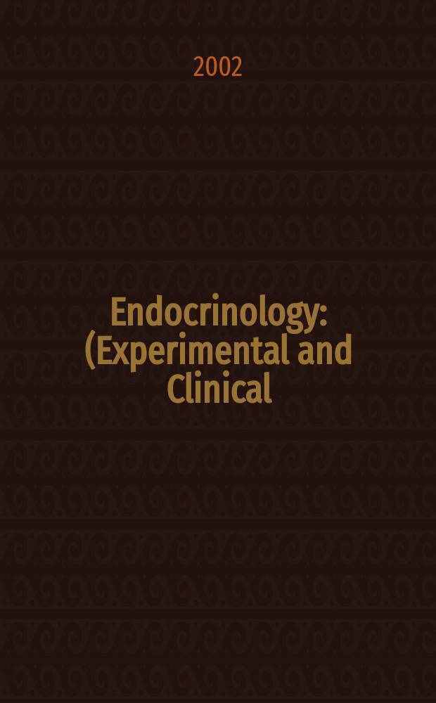 Endocrinology : (Experimental and Clinical) Section III of Excerpta medica. Vol.106, №7