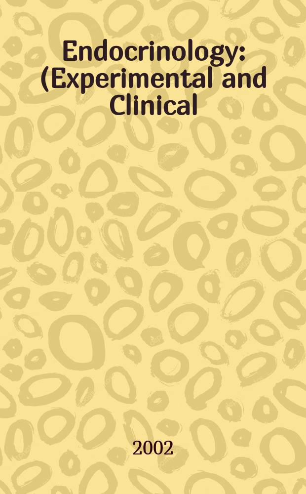 Endocrinology : (Experimental and Clinical) Section III of Excerpta medica. Vol.106, №2