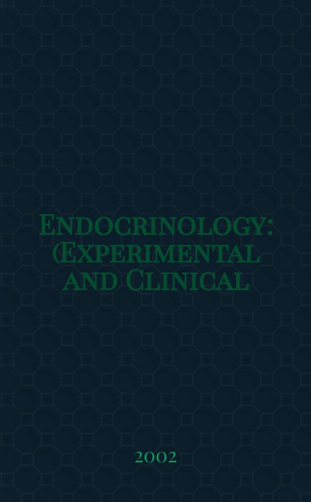 Endocrinology : (Experimental and Clinical) Section III of Excerpta medica. Vol.106, №1
