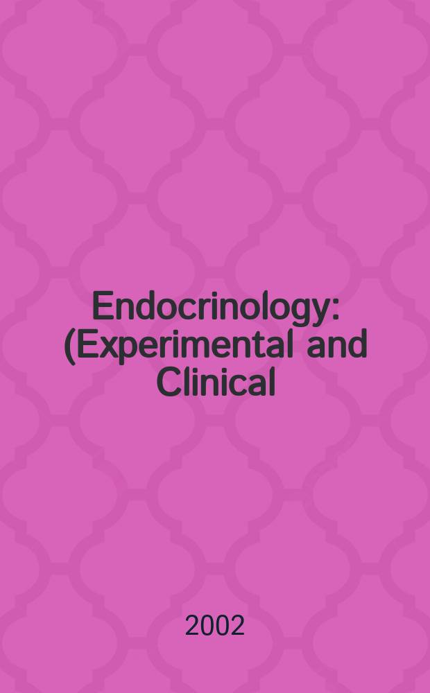 Endocrinology : (Experimental and Clinical) Section III of Excerpta medica. Vol.105, №5