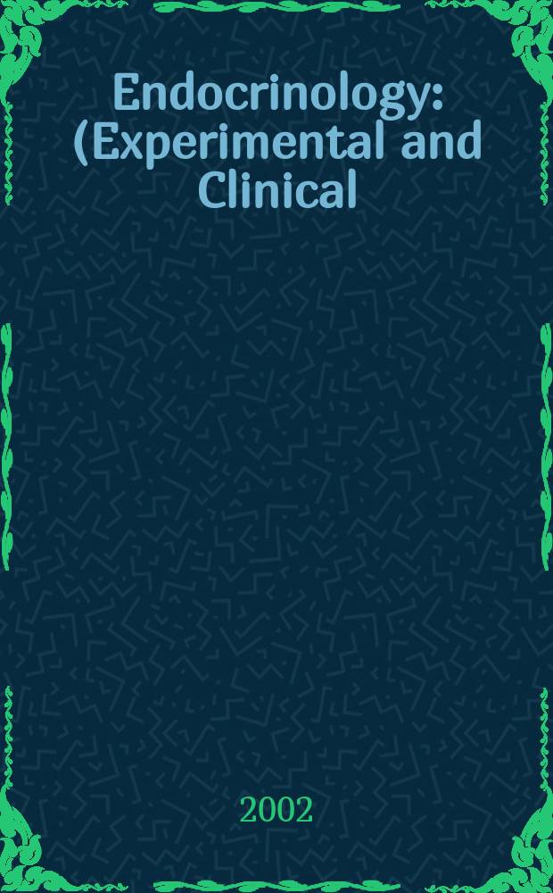 Endocrinology : (Experimental and Clinical) Section III of Excerpta medica. Vol.105, №1