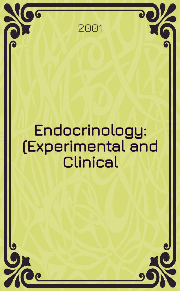 Endocrinology : (Experimental and Clinical) Section III of Excerpta medica. Vol.104, №8