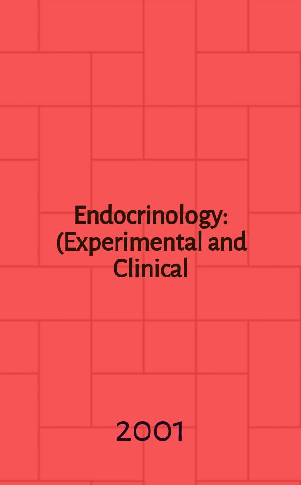 Endocrinology : (Experimental and Clinical) Section III of Excerpta medica. Vol.104, №5