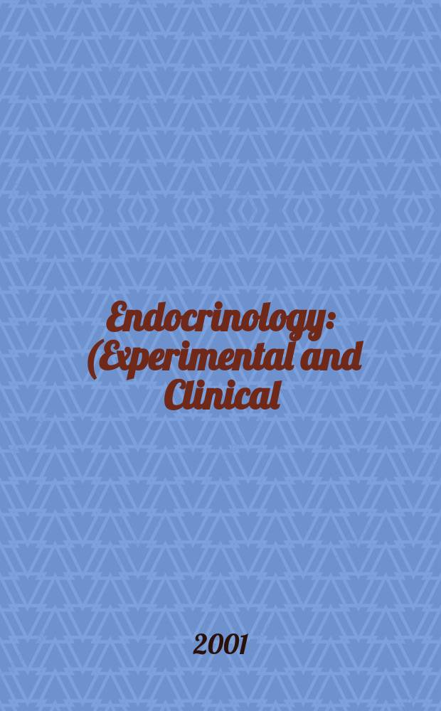 Endocrinology : (Experimental and Clinical) Section III of Excerpta medica. Vol.104, №3