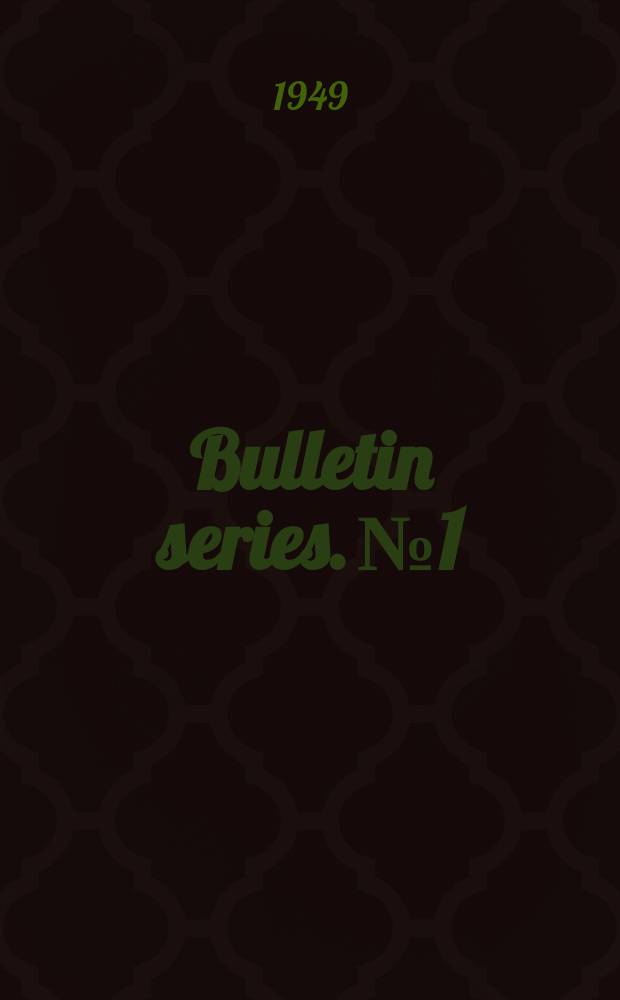 Bulletin series. №1 : Steel compositions and specifications
