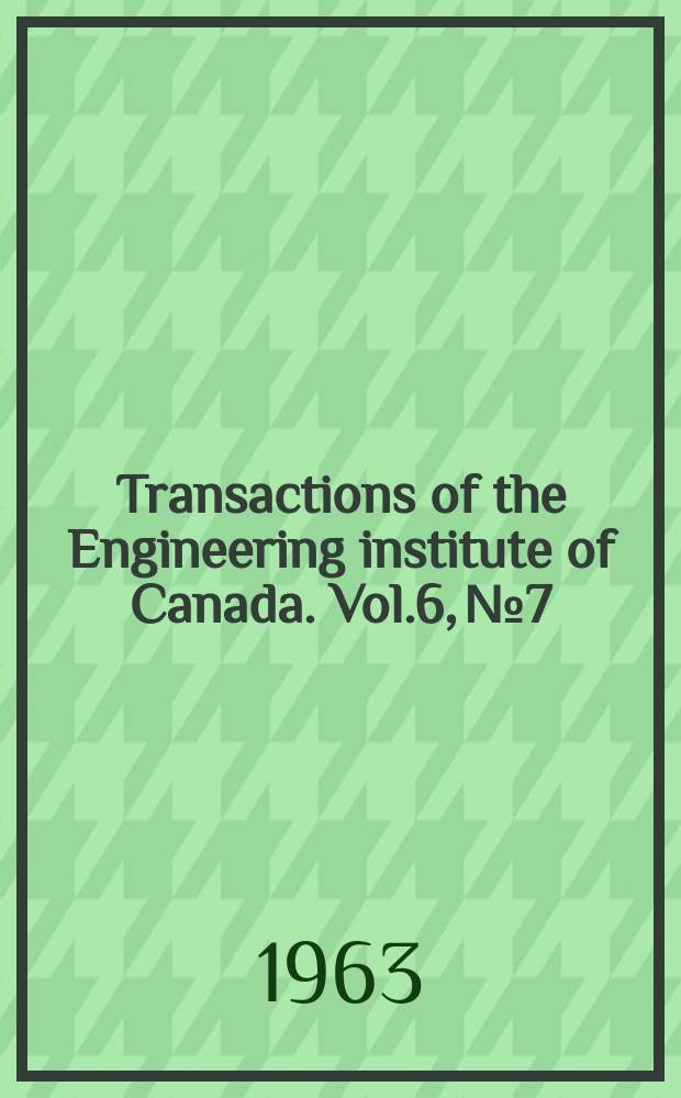 Transactions of the Engineering institute of Canada. Vol.6, №7 : The Energy budget approach to heat transfer at the surface of the earth