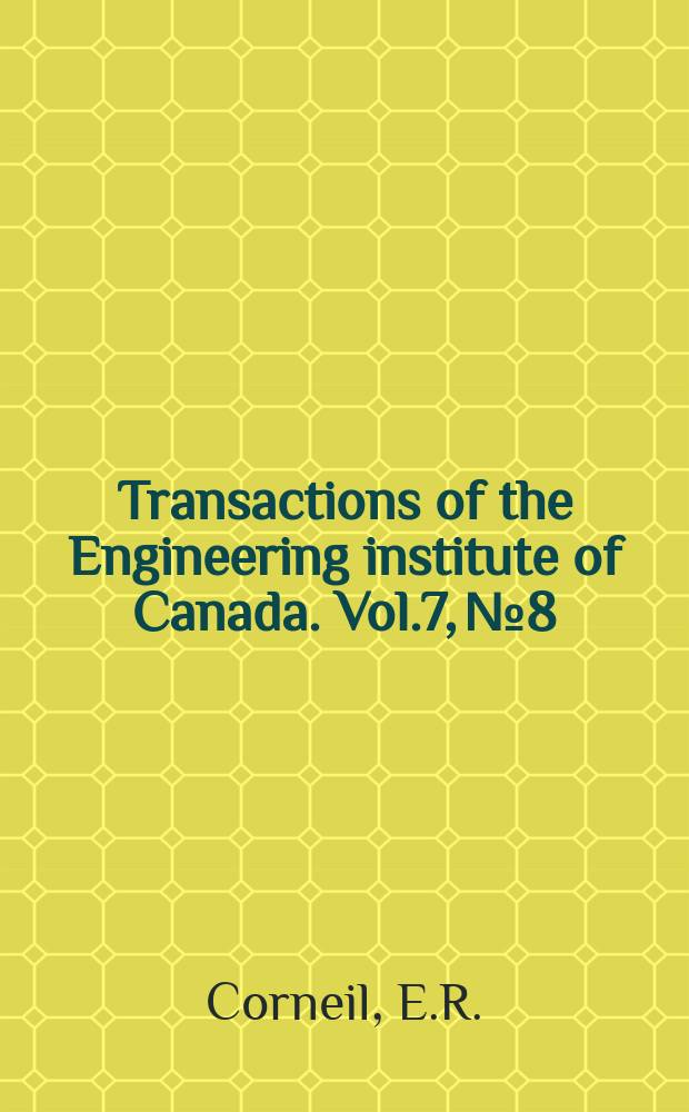 Transactions of the Engineering institute of Canada. Vol.7, №8 : An Optical feedback servo system