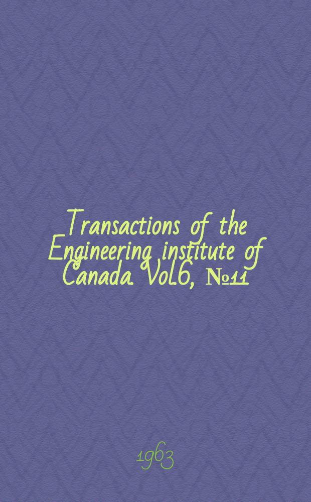 Transactions of the Engineering institute of Canada. Vol.6, №11 : Strain-time-strength relationships in a marine clay