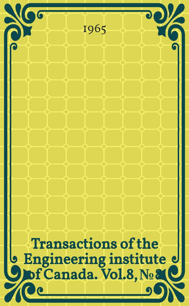 Transactions of the Engineering institute of Canada. Vol.8, №8 : Shepard avenue C.P.R. Subway-Agincourt
