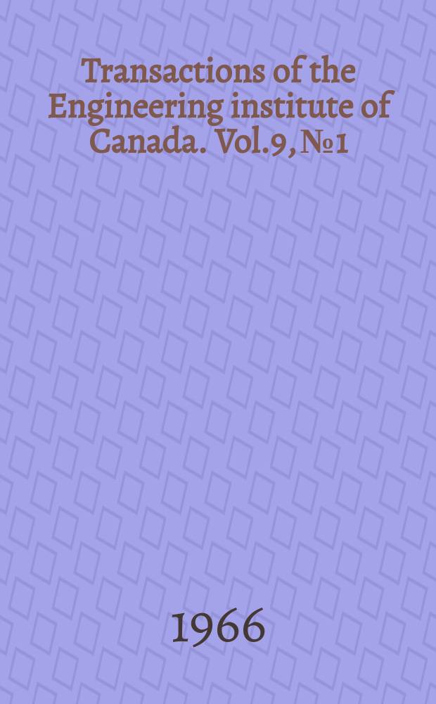 Transactions of the Engineering institute of Canada. Vol.9, №1 : The stress distribution in a beam containing a circular hole