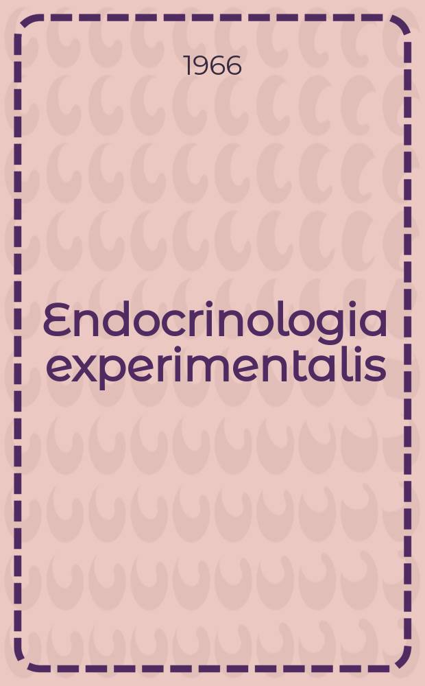 Endocrinologia experimentalis