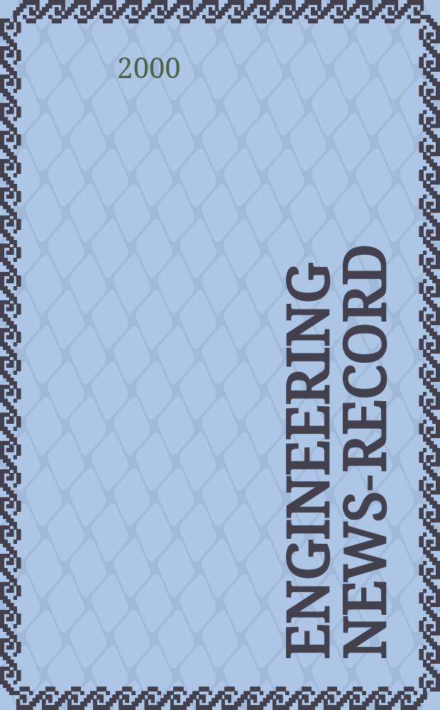 Engineering news-record : Devoted to civil engineering and contracting. Vol.244, №1