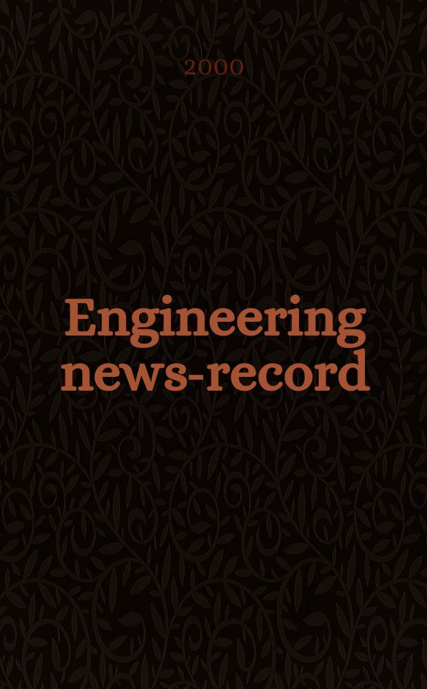Engineering news-record : Devoted to civil engineering and contracting. Vol.244, №10