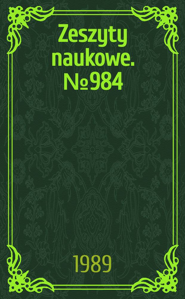 Zeszyty naukowe. № 984 : Teoretyczno-eksperymentalny model radiacyjnego przepływu ciepła w płomieniu gazowym