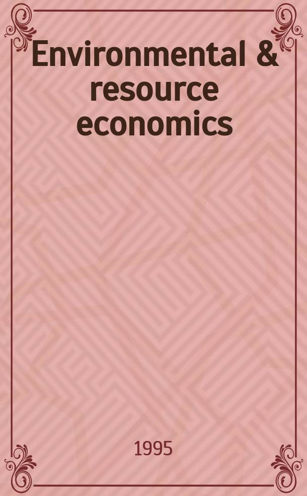 Environmental & resource economics