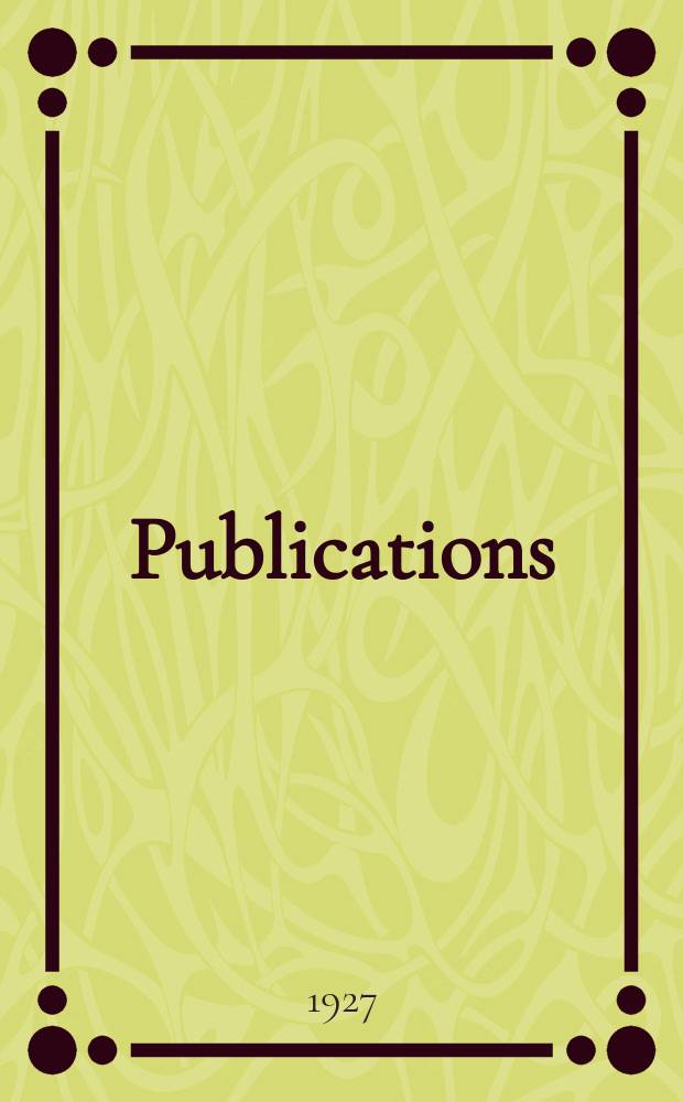[Publications]