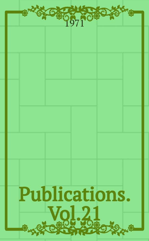 [Publications]. Vol.21 : The place-names of Cumberland. Repr.