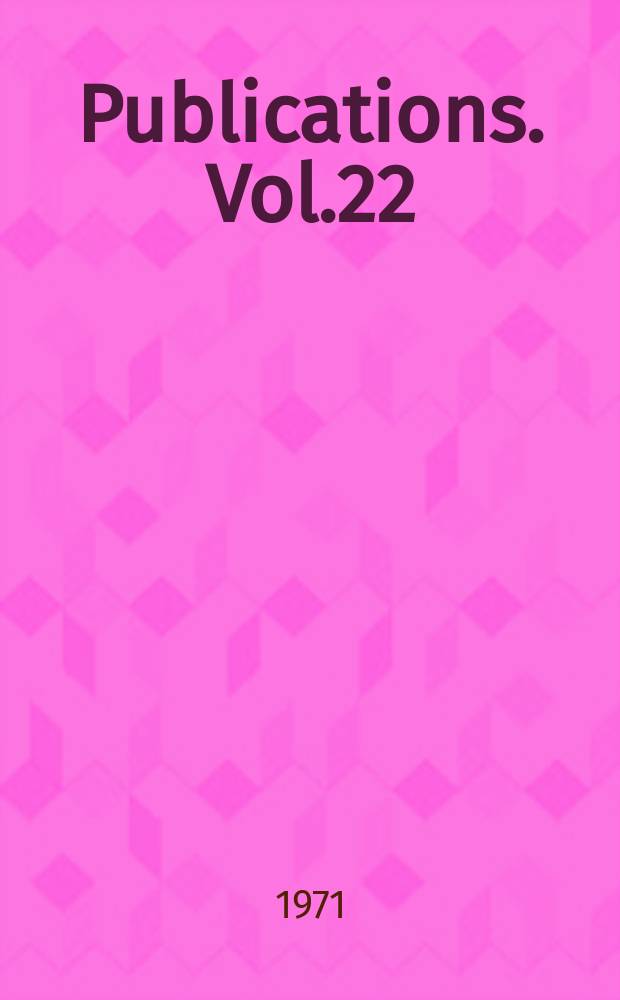 [Publications]. Vol.22 : The place-names of Cumberland. Repr.