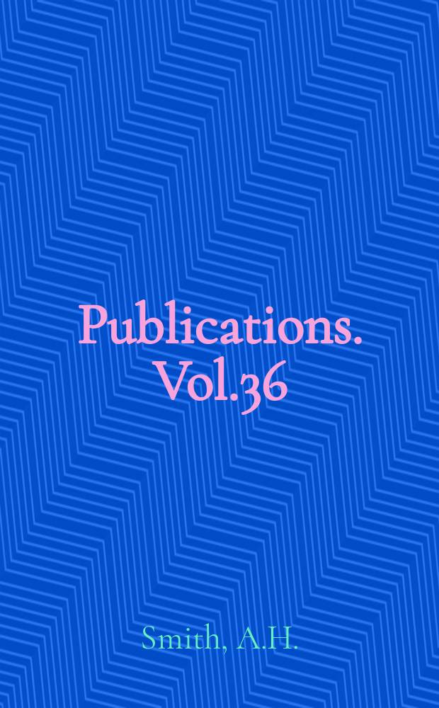[Publications]. Vol.36 : The place-names of the West Riding of Yorkshire