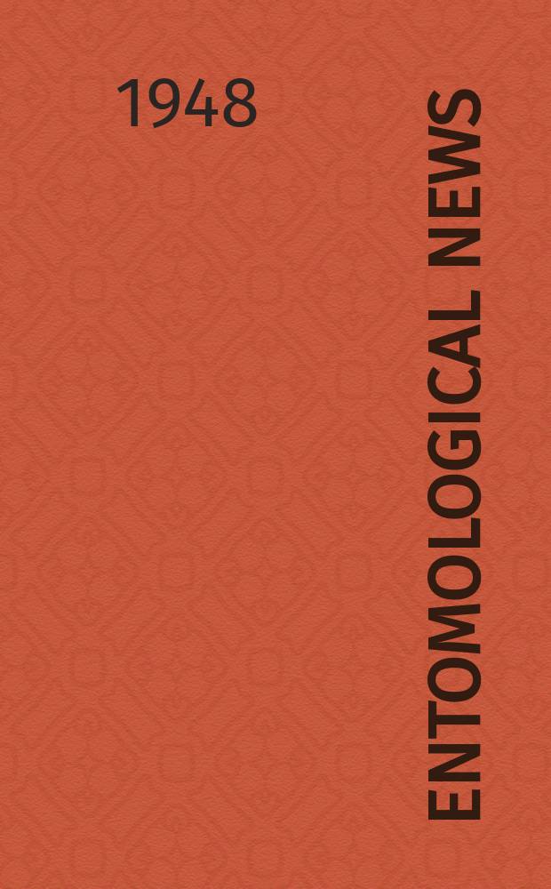 Entomological news