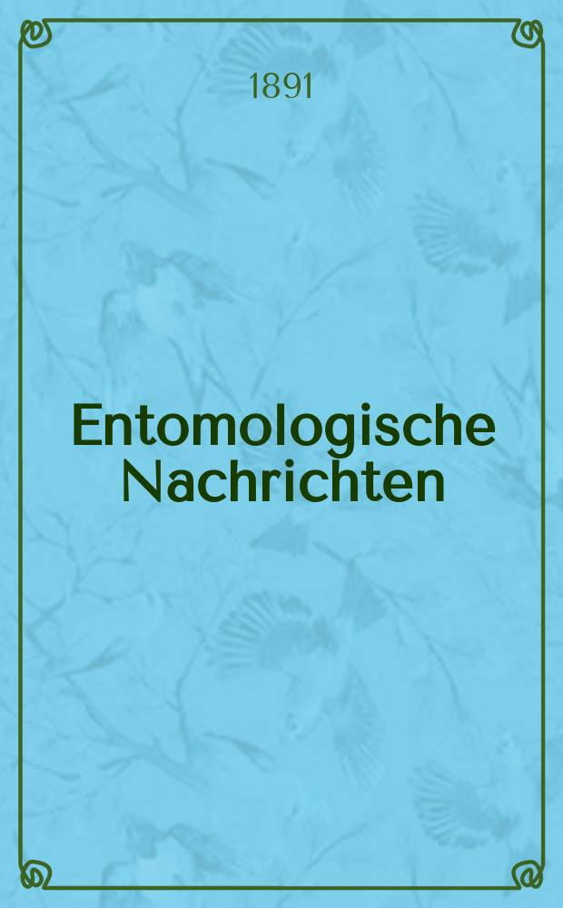 Entomologische Nachrichten