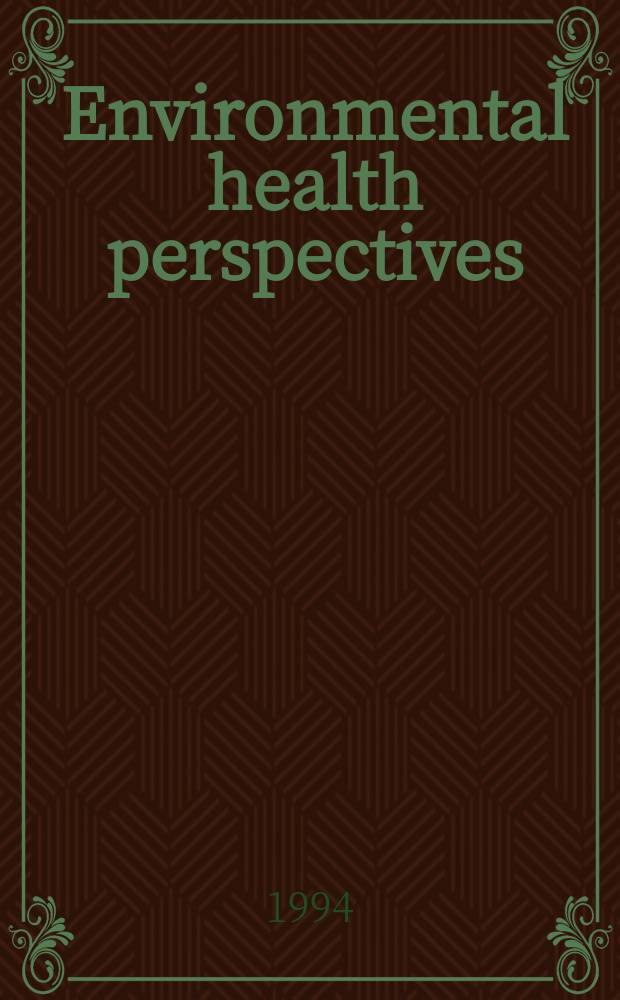 Environmental health perspectives : EHP. 4 : Risk assessment of urban air