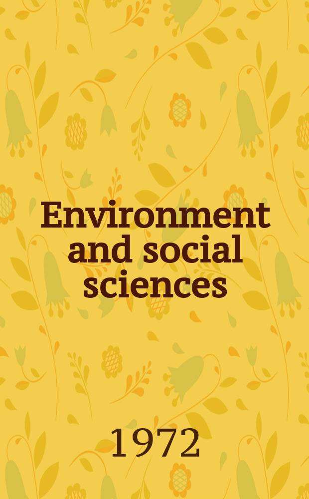 Environment and social sciences