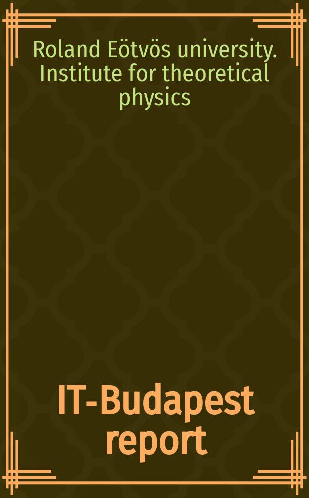 ITP- Budapest report
