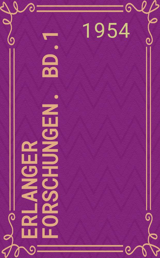 Erlanger Forschungen. Bd.1 : Staatsangehörigkeitsprinzip oder Wohnsitzprinzip?
