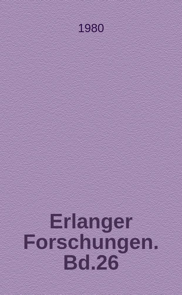 Erlanger Forschungen. Bd.26 : Vorzeit zwischen Main und Donau