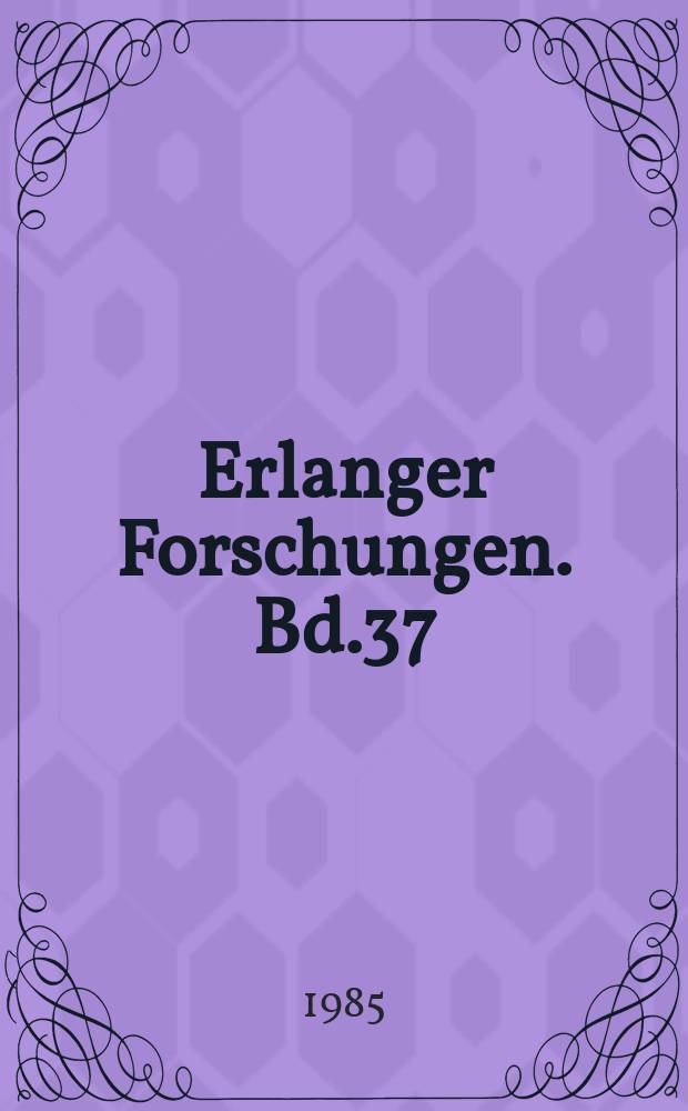 Erlanger Forschungen. Bd.37 : Entwicklungen im Karibischen Baum 1960-1985