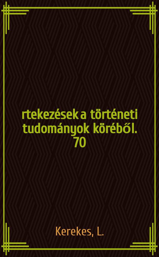 Értekezések a történeti tudományok köréből. 70 : Az első osztrákköztársaság alkonya